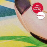ROTH Schreibtischunterlage Fußball bunt Kunstleder 59,0 x 39,0 cm, 1 St.