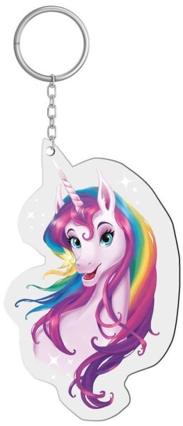 ROTH Reflektor-Anhänger Einhornportrait rosa