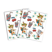 ROTH Klebetattoo Fredo & Fitzi verschiedene Motive, 32 Etiketten