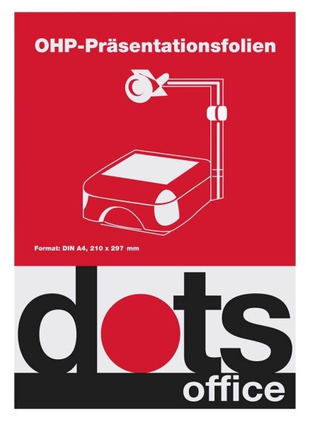 dots Laserfolien DOTSOHPMULTI klar, 100 St.