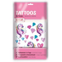 ROTH Klebetattoo Einhornportrait verschiedene Motive, 32...