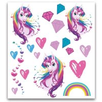 ROTH Klebetattoo Einhornportrait verschiedene Motive, 32...