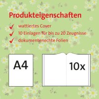 ROTH Zeugnismappe DIN A4, 10 Hüllen Reh, 1 St.