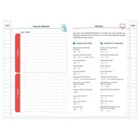 ROTH Hausaufgabenheft Coconut Pool für clevere Faule liniert DIN A5 ohne Rand, 104 Blatt, 1 St.