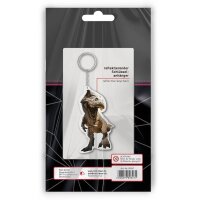 ROTH Reflektor-Anhänger Tyrannosaurus braun