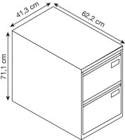 BISLEY Hängeregistraturschrank lichtgrau 2...