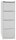 BISLEY Hängeregistraturschrank lichtgrau 4 Schubladen 41,3 x 62,2 x 132,1 cm, 1 St.