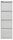 BISLEY Hängeregistraturschrank lichtgrau 4 Schubladen 41,3 x 62,2 x 132,1 cm, 1 St.