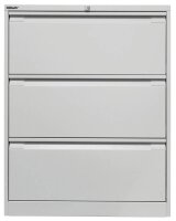BISLEY Hängeregistraturschrank lichtgrau 3 Schubladen 80,0 x 62,2 x 101,6 cm, 1 St.