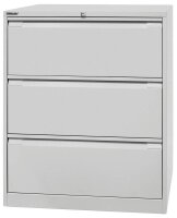 BISLEY Hängeregistraturschrank lichtgrau 3 Schubladen 80,0 x 62,2 x 101,6 cm, 1 St.