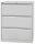 BISLEY Hängeregistraturschrank lichtgrau 3 Schubladen 80,0 x 62,2 x 101,6 cm, 1 St.