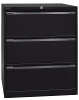 BISLEY Hängeregistraturschrank schwarz 3 Schubladen...
