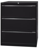 BISLEY Hängeregistraturschrank schwarz 3 Schubladen 80,0 x 62,2 x 101,6 cm, 1 St.