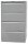 BISLEY Hängeregistraturschrank lichtgrau 4 Schubladen 80,0 x 62,2 x 132,1 cm, 1 St.