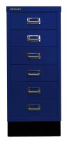 BISLEY MultiDrawer™ L296S Schubladenschrank oxfordblau 6 Schubladen 27,8 x 38,0 x 67,0 cm, 1 St.