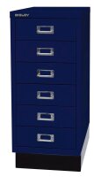 BISLEY MultiDrawer™ L296S Schubladenschrank oxfordblau 6 Schubladen 27,8 x 38,0 x 67,0 cm, 1 St.