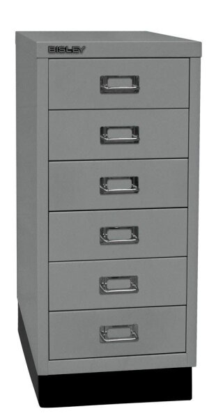 BISLEY MultiDrawer™ L296S Schubladenschrank silber 6 Schubladen 27,8 x 38,0 x 67,0 cm, 1 St.