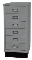 BISLEY MultiDrawer™ L296S Schubladenschrank silber 6 Schubladen 27,8 x 38,0 x 67,0 cm, 1 St.