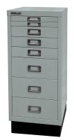 BISLEY MultiDrawer™ L298S Schubladenschrank silber 8 Schubladen 27,8 x 38,0 x 67,0 cm, 1 St.