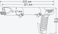 HAZET 9035-5 Druckluft-Nadelentroster 6,3 bar