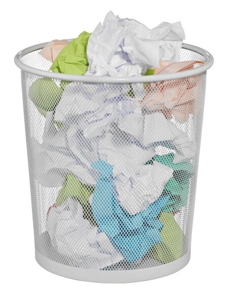 Zeller Papierkorb 14,0 l weiß, 1 St.