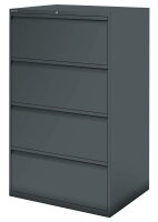 BISLEY DF3 Hängeregistraturschrank anthrazit 4 Schubladen 80,0 x 62,2 x 132,1 cm, 1 St.