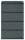 BISLEY DF3 Hängeregistraturschrank anthrazit 4 Schubladen 80,0 x 62,2 x 132,1 cm, 1 St.