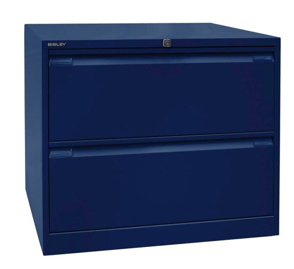 BISLEY DF3 Hängeregistraturschrank oxfordblau 2 Schubladen 80,0 x 62,2 x 71,1 cm, 1 St.
