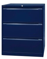 BISLEY DF3 Hängeregistraturschrank oxfordblau 3 Schubladen 80,0 x 62,2 x 101,6 cm, 1 St.