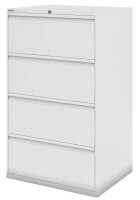 BISLEY DF3 Hängeregistraturschrank reinweiß 4 Schubladen 80,0 x 62,2 x 132,1 cm, 1 St.