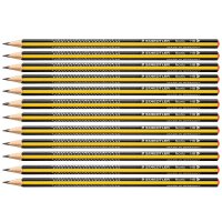 STAEDTLER Noris 183-HB Bleistifte HB schwarz/gelb, 12 St.