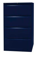 BISLEY DF3 Hängeregistraturschrank oxfordblau 4 Schubladen 80,0 x 62,2 x 132,1 cm, 1 St.