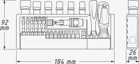 HAZET Steckschlüssel-Satz 2300SH-1 39 tlg.