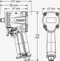 HAZET 9012M-1 Druckluft-Schlagschrauber
