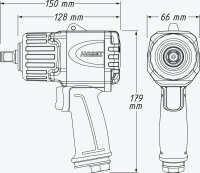 HAZET 9012TT Twin Turbo Druckluft-Schlagschrauber