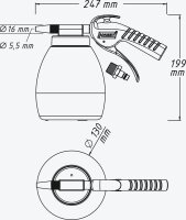 HAZET 9045P-1 Druckluft-Sodastrahlpistole