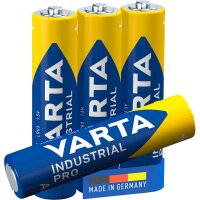 VARTA Batterien INDUSTRIAL Alkali-Mangan Micro AAA 1,5 V,...