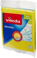 vileda ORIGINAL Schwammtücher Naturfaser 60 °C waschbar, 5 Tücher