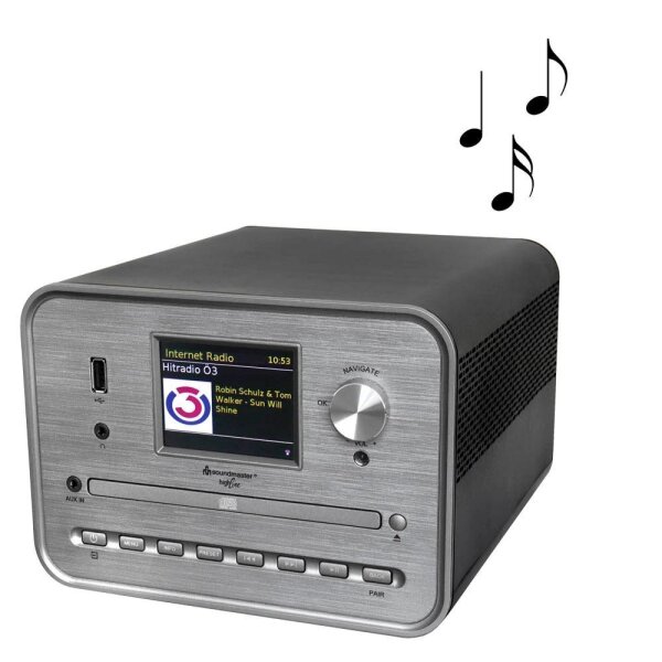 soundmaster ICD1050SW Internetradio grau
