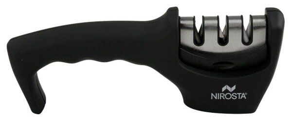 NIROSTA Messerschärfer Quick-Sharp schwarz, silber, 1 St.