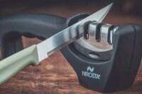 NIROSTA Messerschärfer Quick-Sharp schwarz, silber, 1 St.