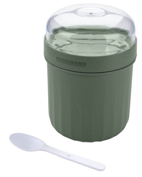 FACKELMANN Speisebehälter Müsli To Go grün/weiß 0,5 l, 1 St.
