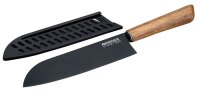 NIROSTA Santokumesser Flow Fair schwarz, Klinge: 18,0 cm,...