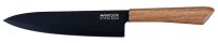 NIROSTA Kochmesser Flow Fair schwarz, Klinge: 20,5 cm, 1 St.