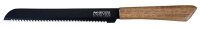 NIROSTA Brotmesser Flow Fair schwarz, Klinge: 20,0 cm, 1 St.