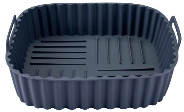 FACKELMANN Backform für Heißluftfritteuse 45101 Silikon Ø 21,0 x 21,0 cm, 1 St.