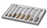 WEDO Zählbrett lichtgrau Metall-Gehäuse, 1 St.