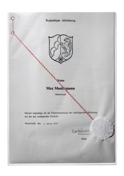 DURABLE Dokumentenhüllen transparent A4, 10 St.