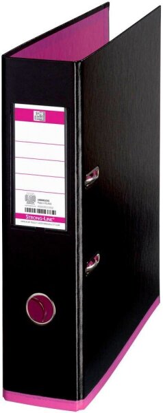 OXFORD myColour Strong-Line Ordner schwarz Kunststoff 8,0 cm DIN A4, 1 St.