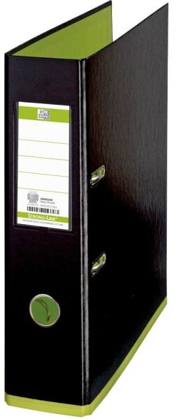 OXFORD myColour Strong-Line Ordner schwarz Kunststoff 8,0 cm DIN A4, 1 St.